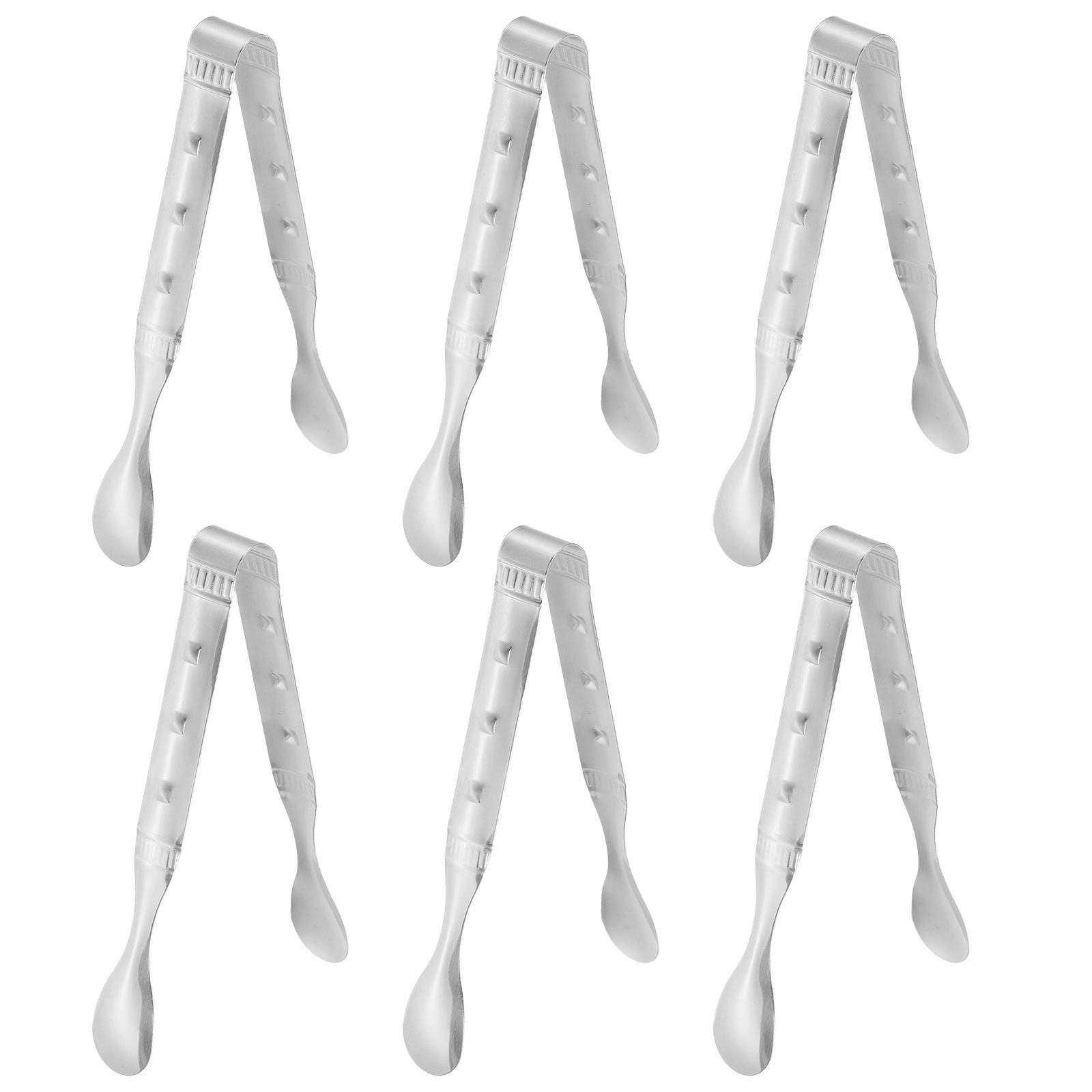 6Pcs Stainless Steel Food Tong - đánh giá và giá Coffee Tea Sugar