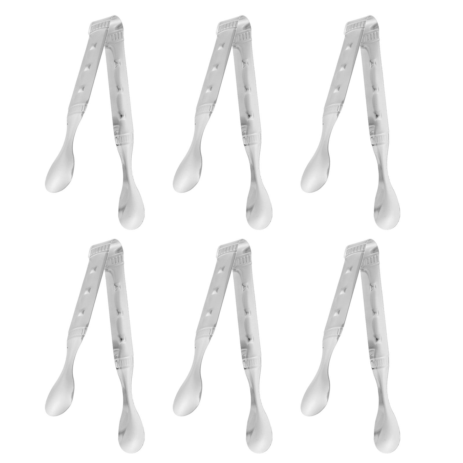 6Pcs Stainless Steel Food Tong - đánh giá và giá Coffee Tea Sugar