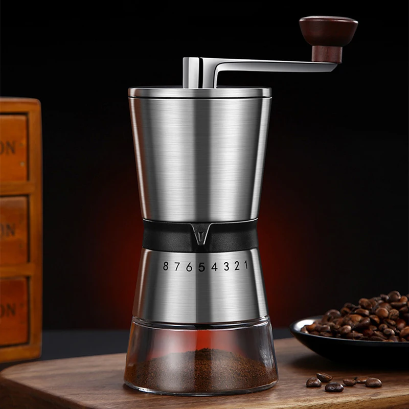 8 Adjustable Manual Coffee Gri - đánh giá và giá Burr Hand Grinder