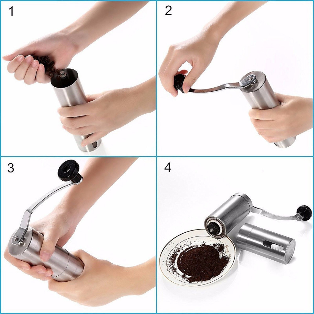 Máy Xay Cà Phê Mini Cầm Tay In - đánh giá và giá Burr Hand Grinder