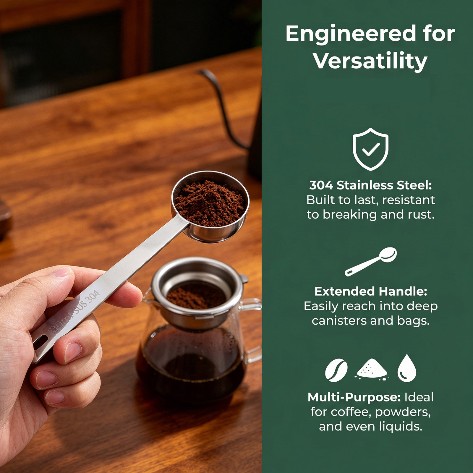 4Pcs Stainless Steel Coffee Sc - đánh giá và giá Coffee Tea Sugar