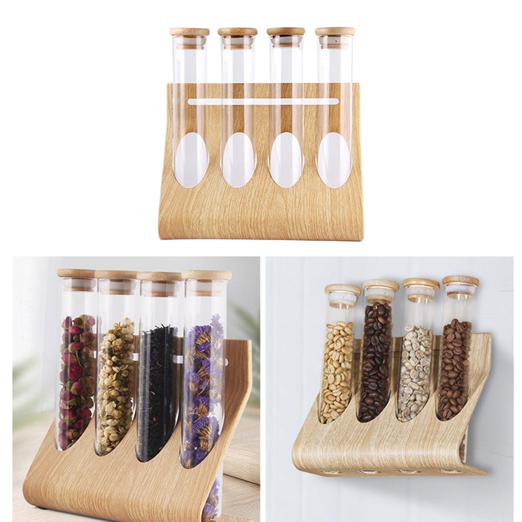 Glass Tube Storage Rack Visibl - đánh giá và giá Coffee Tea & Espresso Appliances