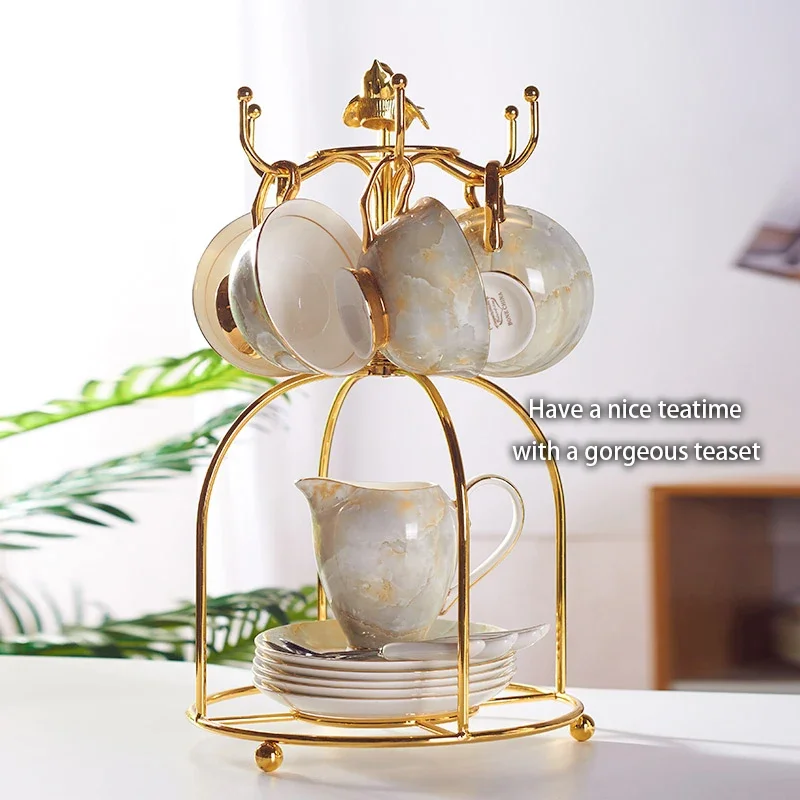 Marble Bone China Coffee Set M - đánh giá và giá Coffee Tea Sugar