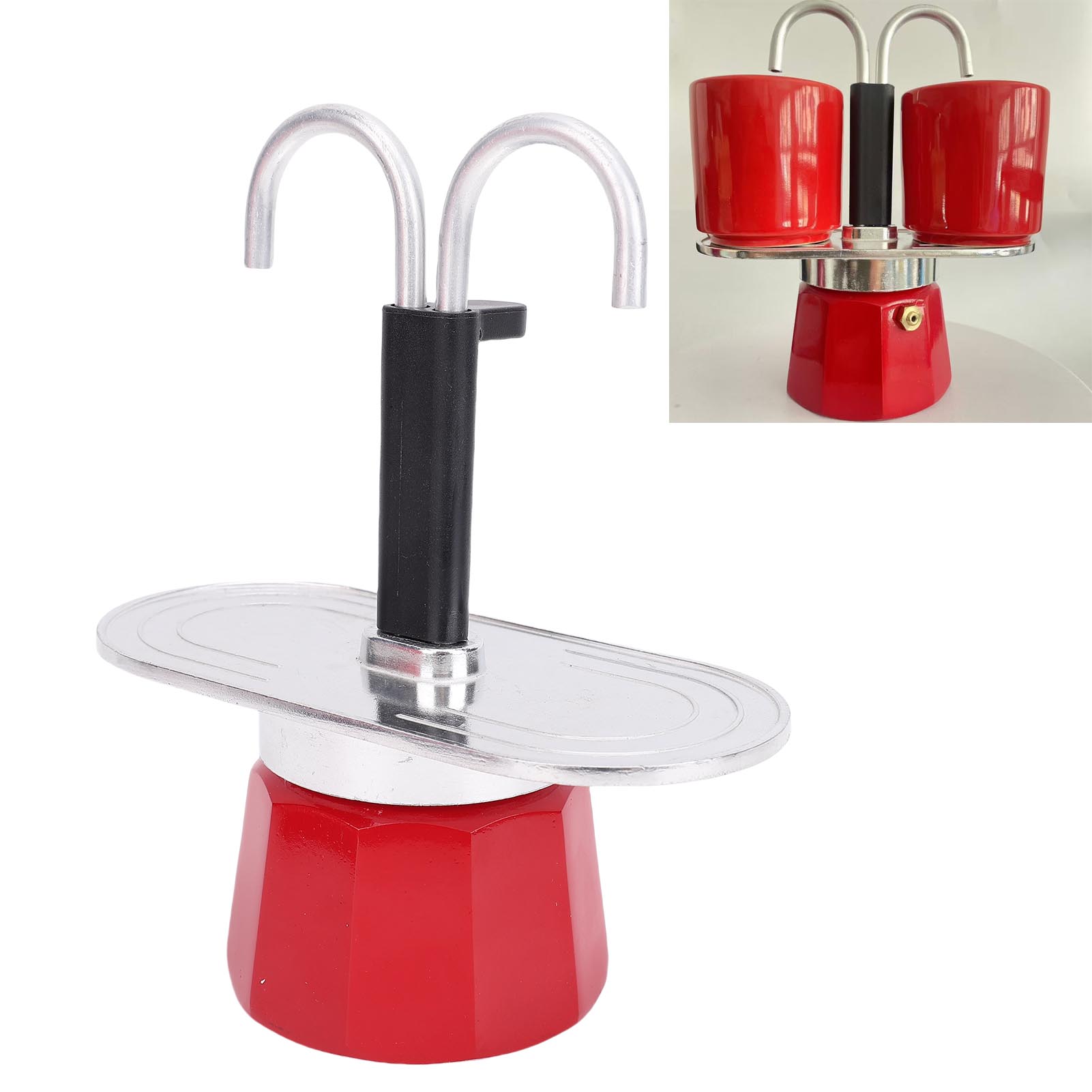 Double Cup Coffee Pot  2 Cups  - đánh giá và giá Moka Pot Stove