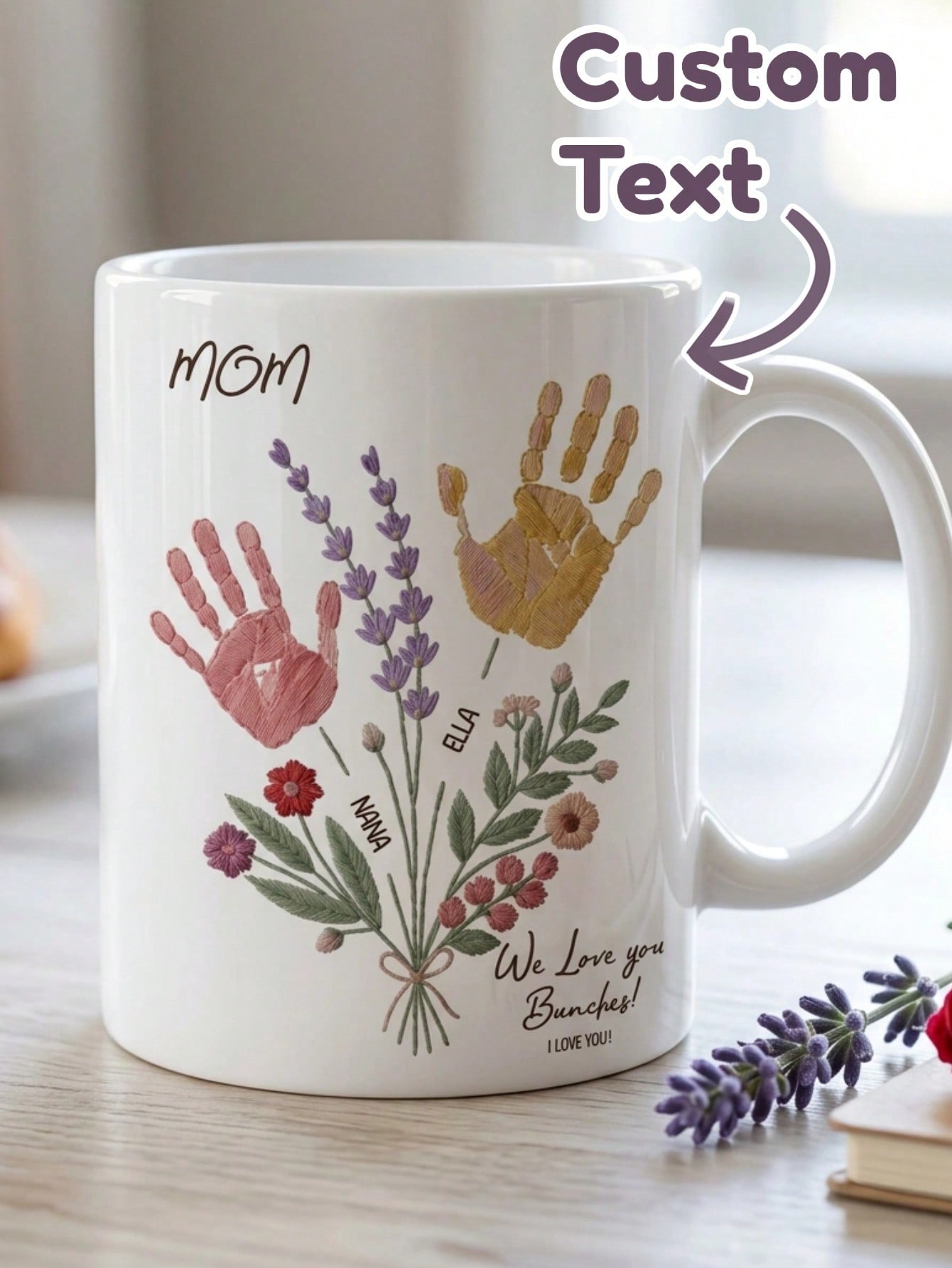 1 Set Custom Text Name Mug Han - đánh giá và giá Coffee Tea Name